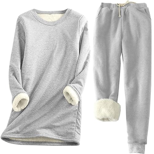 Pyjama Herren Winter Warm - Nachthemd Herren Langarm - Hausanzug Herren Kuschelig Fleece - Schlafanzug Lang Winter Flanell Morgenmantel Leicht Schlafanzughose Kuschelanzug Flauschig Freizeitanzug von XUEJIANN