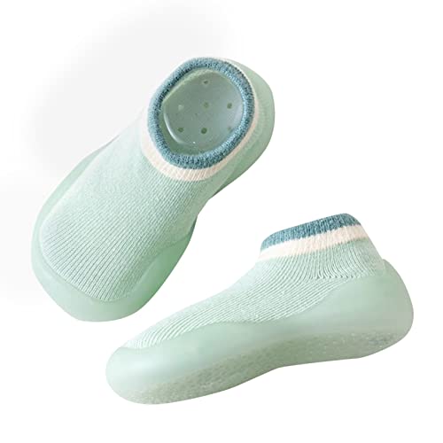 XUEJIANN Krabbelschuhe Baby Lauflernschuhe Warme rutschfest Gummisohle Babybodenschuhe Jungen Mädchen Hallenschuhe Weiche Winterschuhe Indoor Babyschuhe Bodensocken Prewalker von XUEJIANN