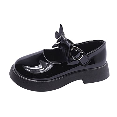 XUEJIANN Mädchen Prinzessin Schuhe Lederschuhe Einzelne Schuhe Schleife Strassstein Festliche Kleid Schuhe Schulschuhe Mary Jane Schuhe Performance Hochzeitsschuhe Freizeitschuhe Loafers von XUEJIANN
