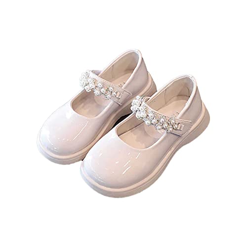 XUEJIANN Mädchen Prinzessin Schuhe Weichen Sohlen rutschfeste Festlich Ballerina Schuhe Kleid Schuhe Prinzessin Schuhe Einzelne Schuhe Elegante Prinzessin Schuhe Mädchen Schuhe Loafers von XUEJIANN