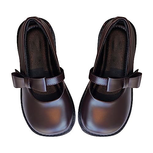 XUEJIANN Prinzessinnen Schuhe Kinder Weichen Sohlen rutschfeste Mädchen Mary Jane Schuhe Kleid Schuhe Kinderschuhe Mädchen Elegante Prinzessin Schuhe Schulschuhe Loafers Lederschuhe von XUEJIANN