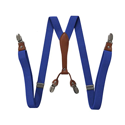XUELUMEI Hosenträger Suspender Hosenträger Für Damen, 4 Clips, Y-Rücken, 2,5 cm Breit, Verstellbar, Elastisch, Jeans-Hosenträger, Damen-Hosenträger Für Hochzeitsfeier, Veranstaltung, Königsblau XUELUMEI Hosenträger Suspender Hosenträger Für Damen, 4 Clips, Y-Rücken, 2,5 cm Breit, Verstellbar, Elastisch, Jeans-Hosenträger, Damen-Hosenträger Für Hochzeitsfeier, Veranstaltung, Königsblau von XUELUMEI