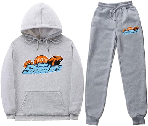 XUEQINGDE Trapstar London Tracksuit für Herren Y2K Jogginganzug Trapstar Pullover Hooded Jacket & Trousers mit Allmähliche Veränderung Monogramm Reine-Farbe Sportkleidung von XUEQINGDE