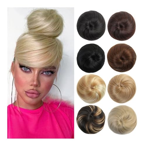 Haarknoten, Synthetische Haarknoten for Frauen – Hochsteckfrisur mit Kordelzug, Chignon, Ballett-Dutt-Extensions Damen(Black and brown variegations) von XUEQIZHENG