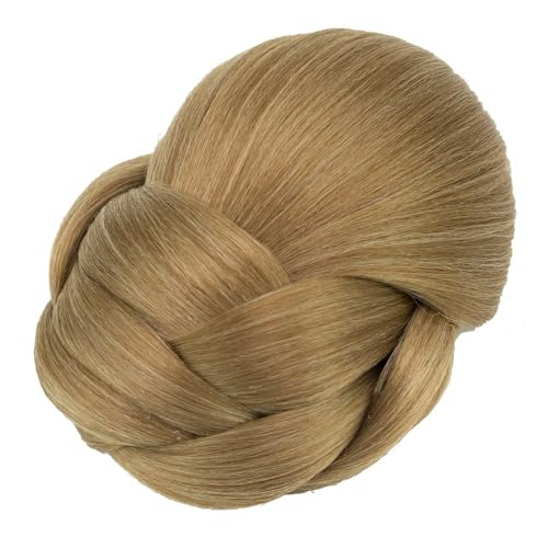 Haarknoten, Synthetischer geflochtener Chignon-Clip for Damen, im Donut-Stil mit Abdeckung for künstliches Haar Damen(Dark gold) von XUEQIZHENG