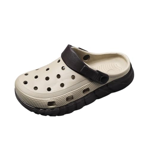 XUEQIZHENG Duschschuhe, EVA-Strandschuhe for Paare – Leichte Reisesandalen for Männer und Frauen(Khaki,41 EU) von XUEQIZHENG