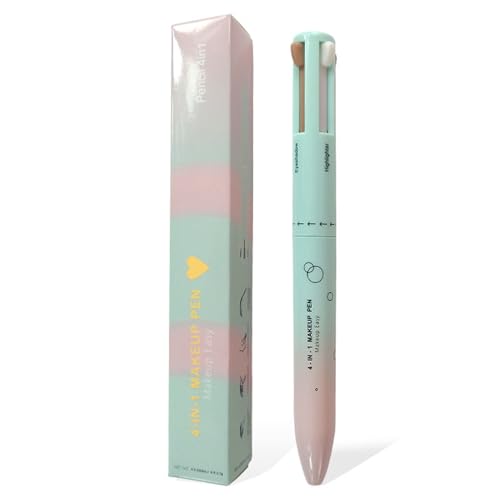 Eyeliner 4 in 1 Make-up-Stift Multifunktionaler Make-up-Stift mit Eyeliner, Lippenstift, Augenbrauenstift und Highlighter tragbarer Reisen einfach zu Apply Make-up Bleistift von XUEYEGONGJI