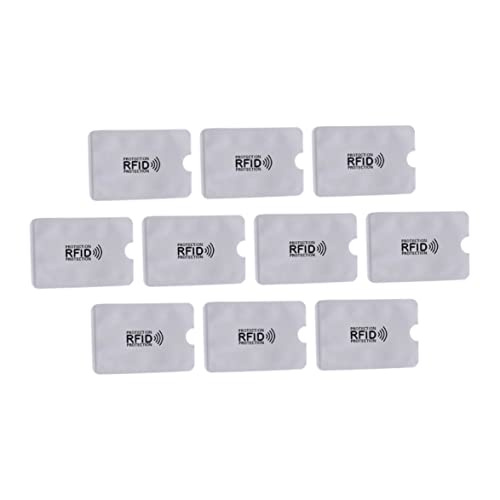 XUEYEGONGJI RFID -Blockierung von Hülle Anti -Diebstahl wasserdichtem ID -Kartenhalter Plastikkartenbeutel 10pcs Kartenbeutel von XUEYEGONGJI