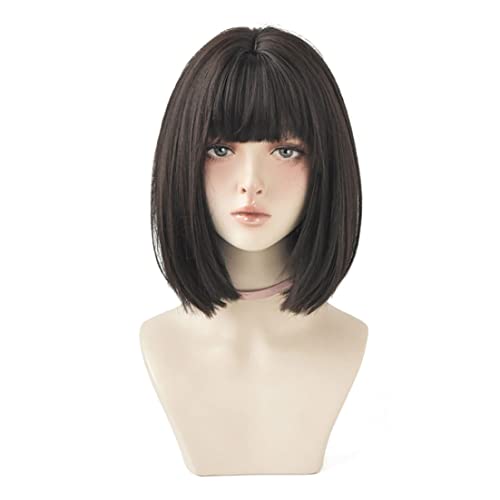 synthetische Haar Perücken kurze gerade Bob -Perücken natürliche synthetische Haar Perücken hitzebeständige Frauen Perücken für Cosplay -Party warm schwarz style33 synthetische Haar Perücken kurze gerade Bob -Perücken natürliche synthetische Haar Perücken hitzebeständige Frauen Perücken für Cosplay -Party warm schwarz style33 von XUEYEGONGJI