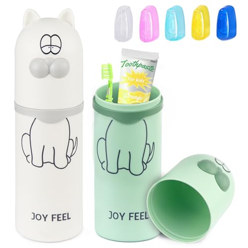 XUHN Zahnbürsten Etui Reise Zahnputzbecher Reisezahnbürsten Box 2 Stück Zahnbürste Reiseetui Kinder, Kunststoff Zahnbürsten Etui Kinder, Tragbar Zahnbürstenhalter für Reise Camping Schule XUHN Zahnbürsten Etui Reise Zahnputzbecher Reisezahnbürsten Box 2 Stück Zahnbürste Reiseetui Kinder, Kunststoff Zahnbürsten Etui Kinder, Tragbar Zahnbürstenhalter für Reise Camping Schule von XUHN