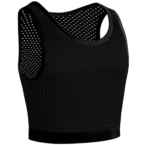 XUJI Transgender FTM Trans Atmungsaktive Halb Brust binder (B, 4XL) von XUJI