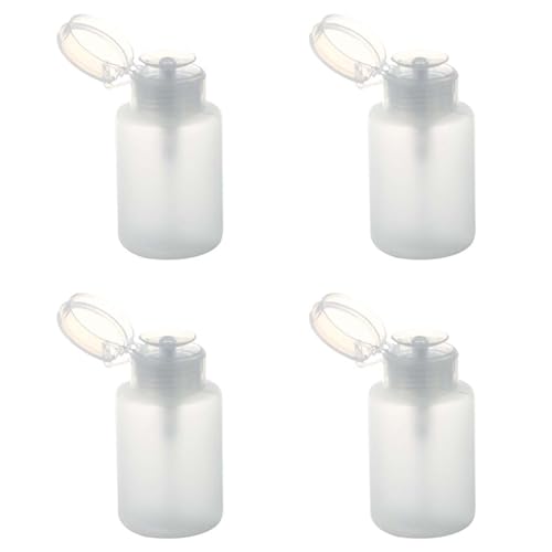 4X 150 Ml Nagel Kunst Make-Up Polnischen Kunststoff Pump-Zufuhr-Flaschen-Entferner von XUJIAN