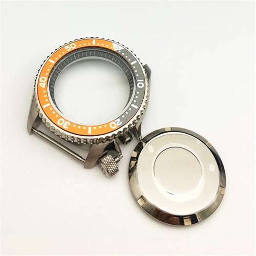 42 mm Uhrengehäuse für SKX007 Modifikation Uhrenzubehör Tauchen Herren DIY Edelstahlgehäuse für NH35A/ für NH36A Uhrwerke XUKKJI (Nr. 10) von XUKKJI