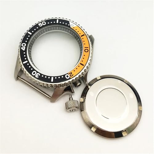 42 mm Uhrengehäuse für SKX007 Modifikation Uhrenzubehör Tauchen Herren DIY Edelstahlgehäuse für NH35A/ für NH36A Uhrwerke XUKKJI (Nr. 14) von XUKKJI