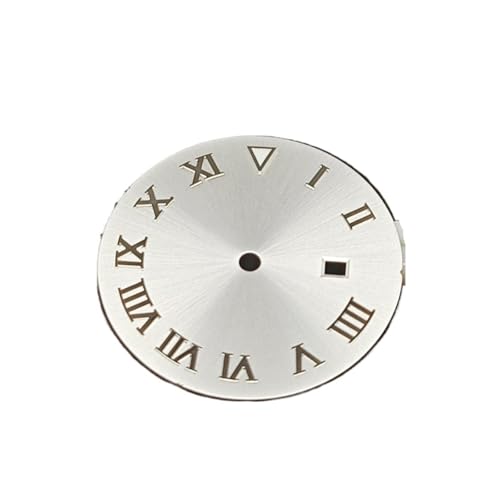 XUKKJI 31 mm Uhrengehäuse-Set für Damen, 24,5 mm Zifferblatt, 17 mm Armband und Zeiger für NH05 für NH06-Uhrwerk, mechanische Uhren-Modifikationszubehör, B Weißes Silber, One Size XUKKJI 31 mm Uhrengehäuse-Set für Damen, 24,5 mm Zifferblatt, 17 mm Armband und Zeiger für NH05 für NH06-Uhrwerk, mechanische Uhren-Modifikationszubehör, B Weißes Silber, One Size von XUKKJI