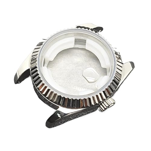 XUKKJI 31 mm Uhrengehäuse-Set für Damen, 24,5 mm Zifferblatt, 17 mm Armband und Zeiger für NH05 für NH06-Uhrwerk, mechanische Uhren-Modifikationszubehör, Silbernes Gehäuse, One Size XUKKJI 31 mm Uhrengehäuse-Set für Damen, 24,5 mm Zifferblatt, 17 mm Armband und Zeiger für NH05 für NH06-Uhrwerk, mechanische Uhren-Modifikationszubehör, Silbernes Gehäuse, One Size von XUKKJI
