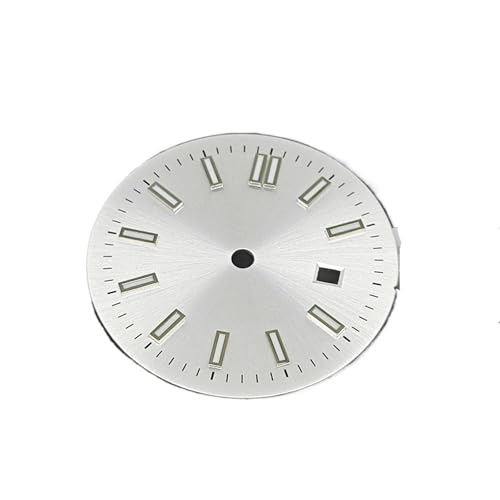 XUKKJI 31 mm Uhrengehäuse-Set für Damen, 24,5 mm Zifferblatt, 17 mm Armband und Zeiger für NH05 für NH06-Uhrwerk, mechanische Uhren-Modifikationszubehör, Weißes Silber, One Size XUKKJI 31 mm Uhrengehäuse-Set für Damen, 24,5 mm Zifferblatt, 17 mm Armband und Zeiger für NH05 für NH06-Uhrwerk, mechanische Uhren-Modifikationszubehör, Weißes Silber, One Size von XUKKJI
