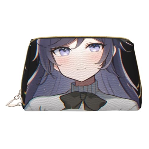 XULLZH Pacific Ocean Kosmetiktasche mit biologischem Druck, Leder, Reißverschluss, tragbar, für Reisen, Kulturbeutel, Organizer, kleine Make-up-Tasche, weiß, Einheitsgröße, weiß, Einheitsgröße, weiß von XULLZH