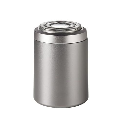 Mi ni Elektrorasierer, Kompakter Gesichtsrasierer,Wiederaufladbarer USB C Elektrorasierer für Männer, Wasserdichter Leistungsstarker Herrenrasierer,Tragbarer Bartschneider,Silber von XUMIUZIY