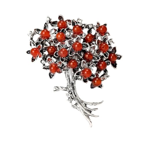 Emaille Hortensien Pins for Frauen Unisex Strass Blume Broschen Event Party Rucksack Dekoration Kleidung Zubehör(Brown) von XUMKFJRE