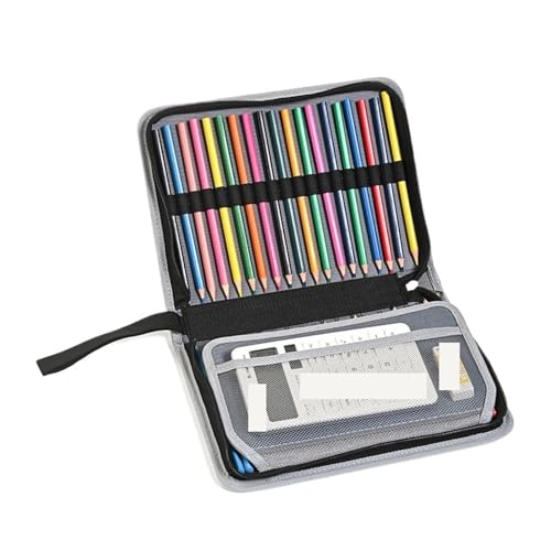 FedermäPpchen Federmäppchen mit 36/55/72 Fächern, Federmäppchen for die Schule, Schreibwarentasche for Mädchen, Organizer, große Kapazität, Stiftebox, ästhetisches Gelehrten-Set Zur Stiftaufbewahrung von XUMKFJRE