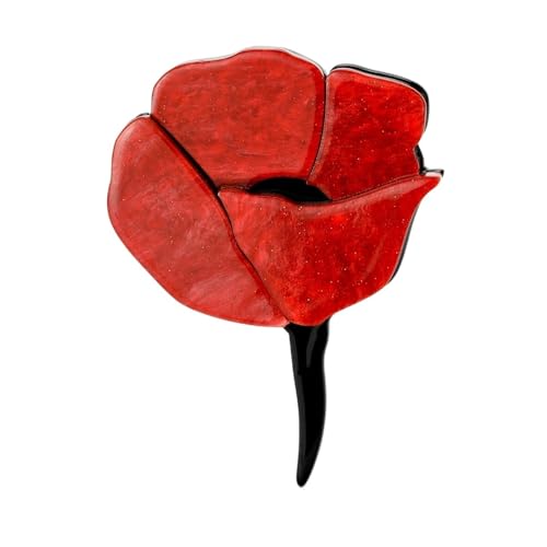 Rosennadeln for Damen, Unisex, Blumenbroschen, Büro, Party, Freund, Schmuck, Accessoires(Red01) von XUMKFJRE