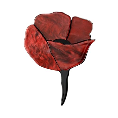 Rosennadeln for Damen, Unisex, Blumenbroschen, Büro, Party, Freund, Schmuck, Accessoires(Red02) von XUMKFJRE