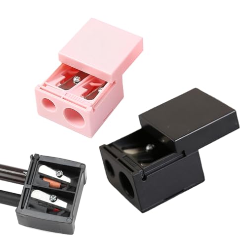 Makeup Sharpener Anspitzer,2 Stück Kosmetikspitzer,Spitzer Kosmetikstifte,Kosmetik Bleistift Anspitzer Augen Make up-Bleistiftspitzer Kosmetikspitzer für Augenbrauenstift, Lipliner, Eyeliner Bleistift von XURJUMI