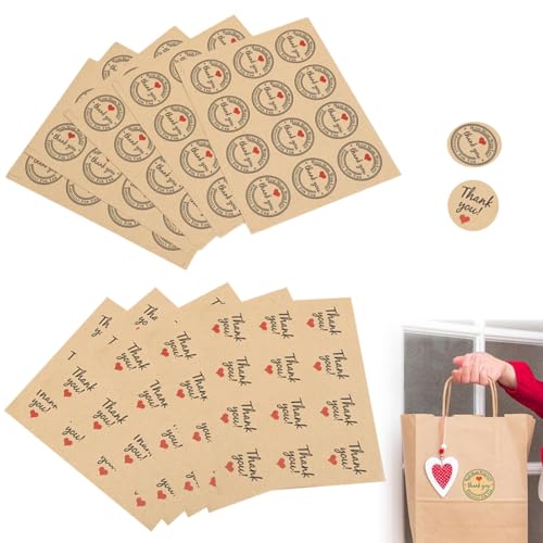 XURJUMI 120 Stück Marmeladen Etiketten Selbstklebend Kraftpaier Marmeladenaufkleber Klebeetiketten Zum Beschriften Rund,Raftpapier-Sticker Aufkleber von XURJUMI