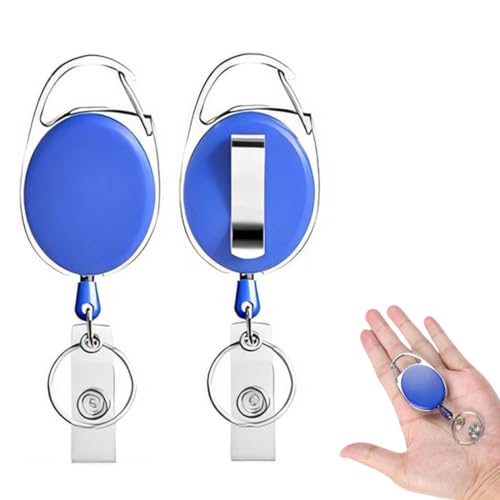 XURJUMI 2 Stück Einziehbarer Ausweishalter Mit Schlüsselring,Schlüsselband Ausziehbar,Gürtelclip,Ausziehbar Für Krankenschwestern, Büroangestellte, Studenten XURJUMI 2 Stück Einziehbarer Ausweishalter Mit Schlüsselring,Schlüsselband Ausziehbar,Gürtelclip,Ausziehbar Für Krankenschwestern, Büroangestellte, Studenten von XURJUMI