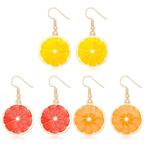XURJUMI Aluminium Früchte Ohrringe Baumeln Frauen Lemon Drops Ohrringe Souvenirs Partys Valentinstag Abschlussfeiern Geschenk von XURJUMI