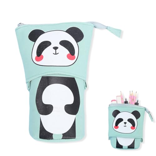 XURJUMI Teleskopisch Mäppchen,Federmäppchen Reißverschluss Teleskopisch Mäppchen, 2-In-1 Standmäppchen, Federtasche Mädchen Federmäppchen Süß von XURJUMI