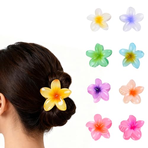 Blumen-Haarspangen für Damen, 9er-Pack florale Haar-Accessoires, rutschfeste Haarnadeln aus Kunststoff, ideal für dickes und dünnes Haar, sommerlicher Hawaii-Stil, farbenfrohe florale Haardekorationen Blumen-Haarspangen für Damen, 9er-Pack florale Haar-Accessoires, rutschfeste Haarnadeln aus Kunststoff, ideal für dickes und dünnes Haar, sommerlicher Hawaii-Stil, farbenfrohe florale Haardekorationen von XURUIAU