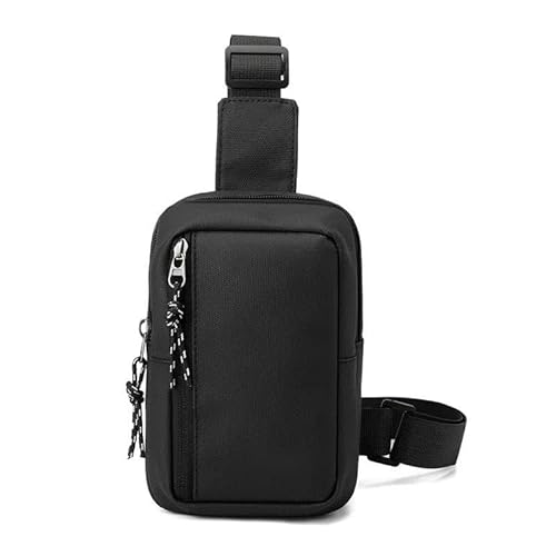Gürteltasche for Herren, vielseitige Umhängetaschen for Herren, Umhängetaschen for den täglichen Gebrauch, verstellbare Riemen for mehrere Fächer, perfekt for Pendlerreisen und Freizeitausflüge(Black) von XUTCEKOUYR