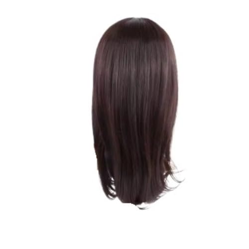 Lange Perücken aus Echthaar for Frauen. Realistische Perücken for Frauen mit natürlichem Aussehen. Weiche und bequeme Passform. Einfach zu stylen und zu pflegen. Vielseitiges Styling. Ideal for den tä von XUTCEKOUYR