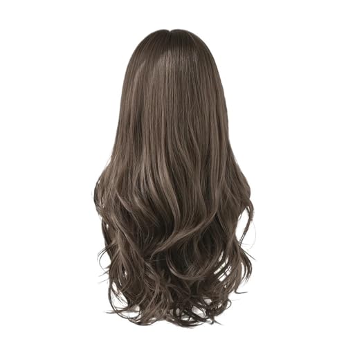 Lange Perücken aus Echthaar for Frauen. Realistische Perücken for Frauen mit natürlichem Aussehen. Weiche und bequeme Passform. Einfach zu stylen und zu pflegen. Vielseitiges Styling. Ideal for den tä von XUTCEKOUYR