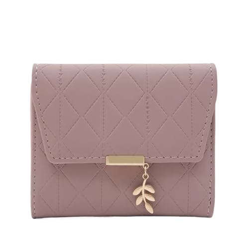 XUWEWI Brieftasche FüR Frauen Damen-Geldbörse, Herbst und Winter, Kurze Damen-Geldbörse, kleine, frische, einfache dreifache Geldbörse FüR DraußEn(Red) von XUWEWI
