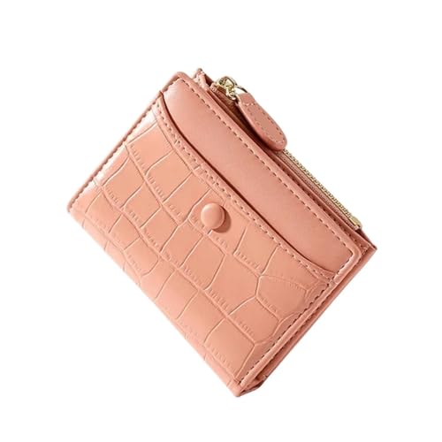 XUWEWI Brieftasche FüR Frauen Geldbörsen Leder Kurze Frauen Geldbörse Damen Kleine Damen Geldbörse Geldbörse Weibliche Geldbörsen FüR DraußEn(Pink) von XUWEWI