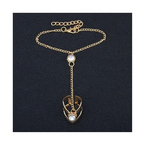 XUWEWI Finger Handgelenk Kette 2 Pcs Kette Ring Armbänder Metall Finger Ring Armbänder Vintage Ring Armband for Frauen Für Frauen und Mädchen Geschenke XUWEWI Finger Handgelenk Kette 2 Pcs Kette Ring Armbänder Metall Finger Ring Armbänder Vintage Ring Armband for Frauen Für Frauen und Mädchen Geschenke von XUWEWI