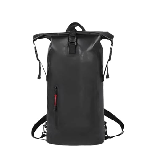XUWEWI Wasserdichter Trockensack 25L 30L Schwimmen Tasche Trockenen PVC Rucksack Wasserdicht Eimer Sack Große Fluss Trekking Taschen Rafting Outdoor Reise Lagerung Handtasche(25L Black) von XUWEWI