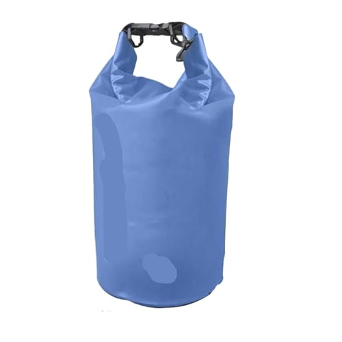 XUWEWI Wasserdichter Trockensack 2Pcs wasserdichte Trocken Tasche Schwimmen Faltbare Strand Lagerung Pack Kajak Rafting Fluss Trekking Schwimmenden Wasser Sack(Blue,5L) von XUWEWI
