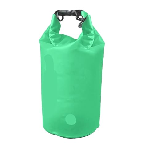 XUWEWI Wasserdichter Trockensack 2Pcs wasserdichte Trocken Tasche Schwimmen Faltbare Strand Lagerung Pack Kajak Rafting Fluss Trekking Schwimmenden Wasser Sack(Green,5L) von XUWEWI