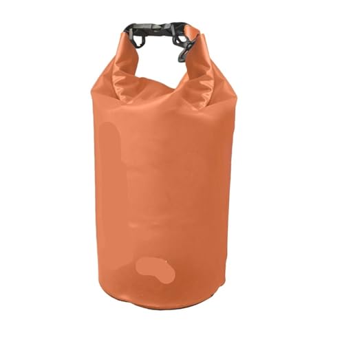 XUWEWI Wasserdichter Trockensack 2Pcs wasserdichte Trocken Tasche Schwimmen Faltbare Strand Lagerung Pack Kajak Rafting Fluss Trekking Schwimmenden Wasser Sack(Orange,5L) von XUWEWI
