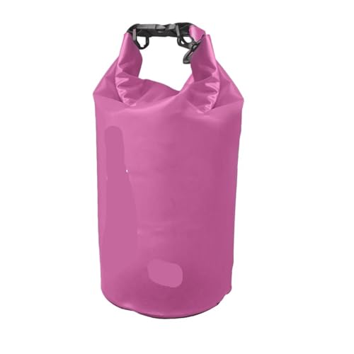 XUWEWI Wasserdichter Trockensack 2Pcs wasserdichte Trocken Tasche Schwimmen Faltbare Strand Lagerung Pack Kajak Rafting Fluss Trekking Schwimmenden Wasser Sack(Pink,5L) von XUWEWI