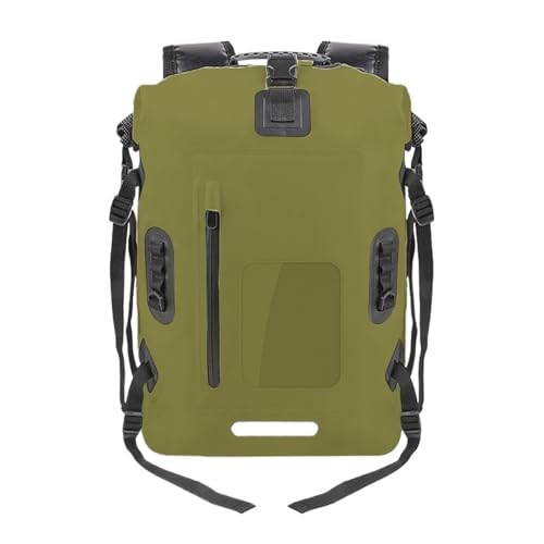 XUWEWI Wasserdichter Trockensack 30L Wasserdichter Drift Bag Schwimmrucksack Großer Fluss Trekking Schulter Tauchen Nass Trocken Rafting Kanu Kajak PVC Camping Tasche(Green) von XUWEWI