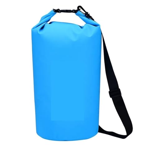 XUWEWI Wasserdichter Trockensack Outdoor PVC wasserdichte Dry Bag Tauchen Faltbare Lagerung Mann Frauen Strand Schwimmen BaRafting Ozean Tasche(Blue,20L) von XUWEWI