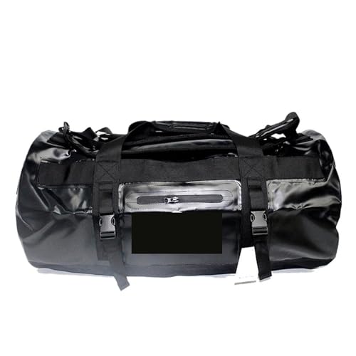 XUWEWI Wasserdichter Trockensack Outdoor Schwimmen wasserdichte Trockentasche for Angeln Camping Segeln Kajak Taschen Trekking Fluss Schulter Pack(Black,90L) von XUWEWI