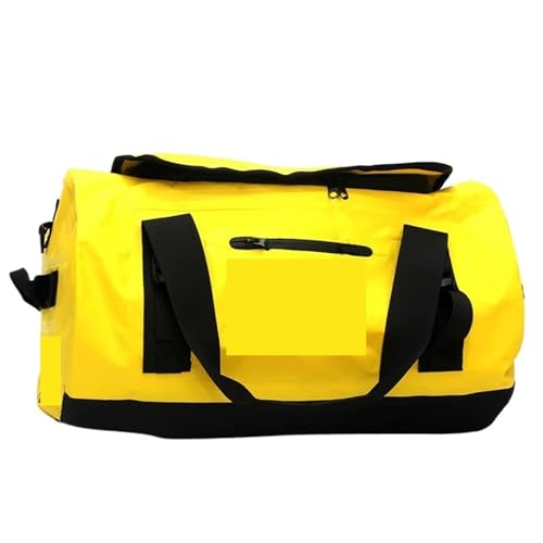 XUWEWI Wasserdichter Trockensack Outdoor Schwimmen wasserdichte Trockentasche for Angeln Camping Segeln Kajak Taschen Trekking Fluss Schulter Pack(Yellow,60L) von XUWEWI