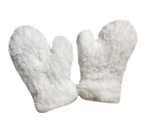 XUYUZUAU Winter Handschuh für Frauen Echtes Rex Kaninchenfell Handschuhe Flexibel Warmen von XUYUZUAU