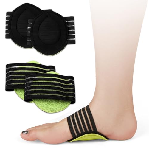 XUZOPIM 2 Pairs Of Cushioned Compression Arch Support Support Sleeves For Plantar Fasciitis, Flat Feet And Heel Spurs For Men And Women Plantarfasziitis Nachtschiene von XUZOPIM